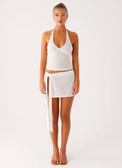 Bernie Halter Top - Ivory