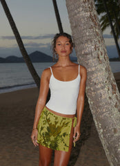 Cancun Sequin Mini Skirt - Lime