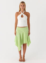 Daydreamin Halter Top - White
