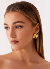 Define Earrings - Gold