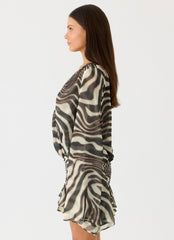 Elisana Mini Dress - Zebra