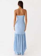 Evander Chiffon Maxi Dress - Blue