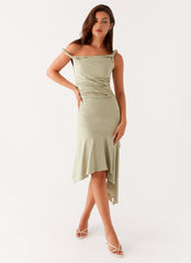 Huntah Midi Dress - Sage