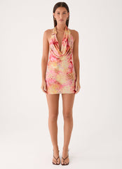 Jonna Mini Dress - Botanic Cheetah
