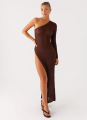 Kerri Knit Maxi Dress - Dark Chocolate