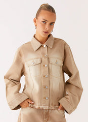Khalil Denim Jacket - Tan