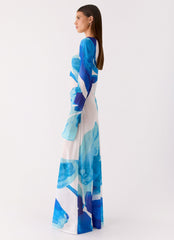 Lorde Maxi Dress - Cerulean Bloom