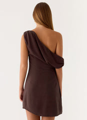 Mischa Mini Dress - Chocolate Drizzle