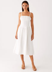 Phillipa Midi Dress - White