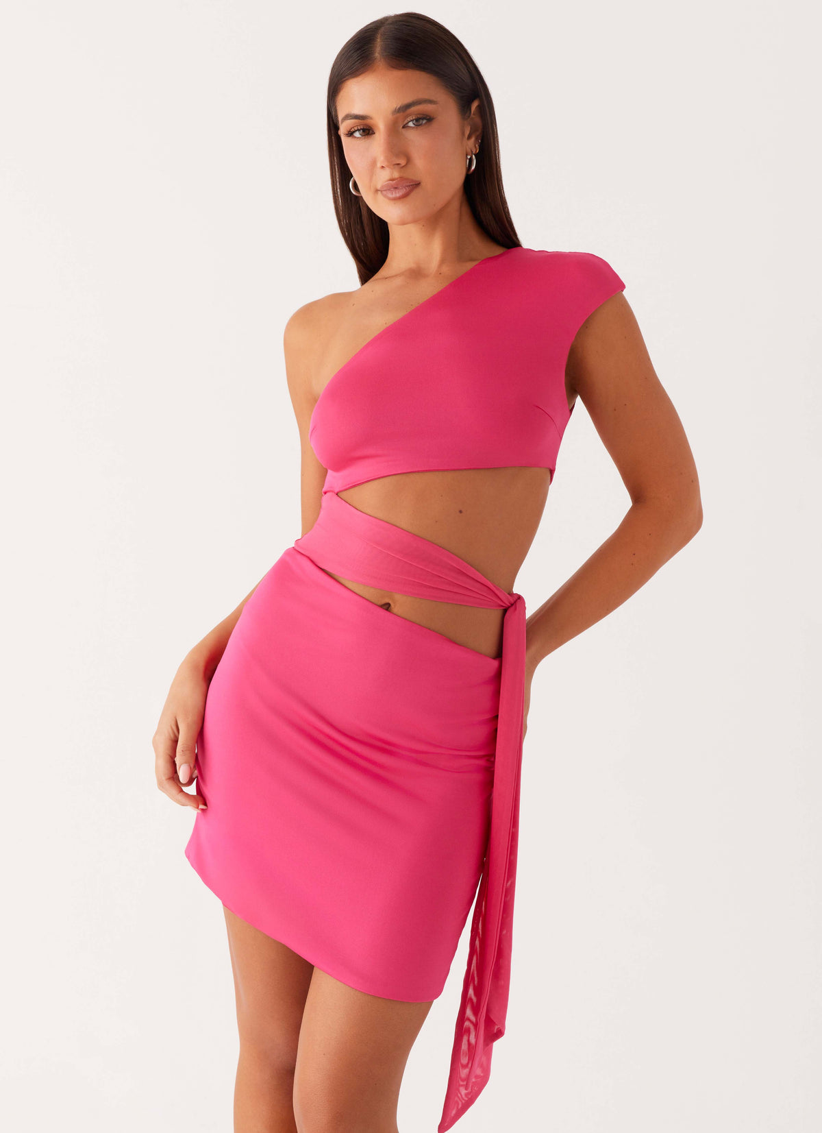 Amara Mini Dress - Hot Pink