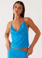 Another Life Halter Top - Turquoise