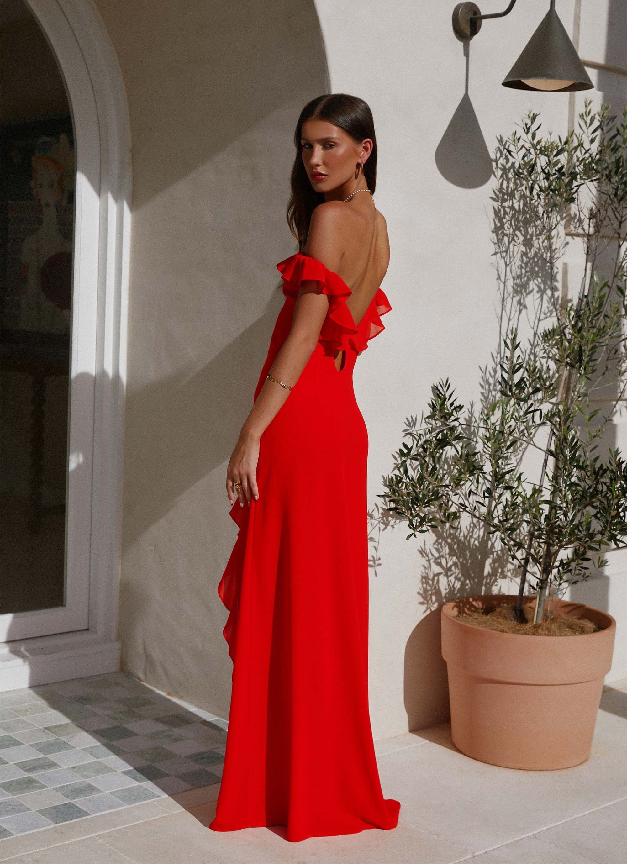 Braxton Maxi Dress - Red