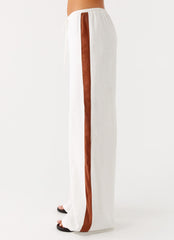 Dalida Linen Pants - Ivory