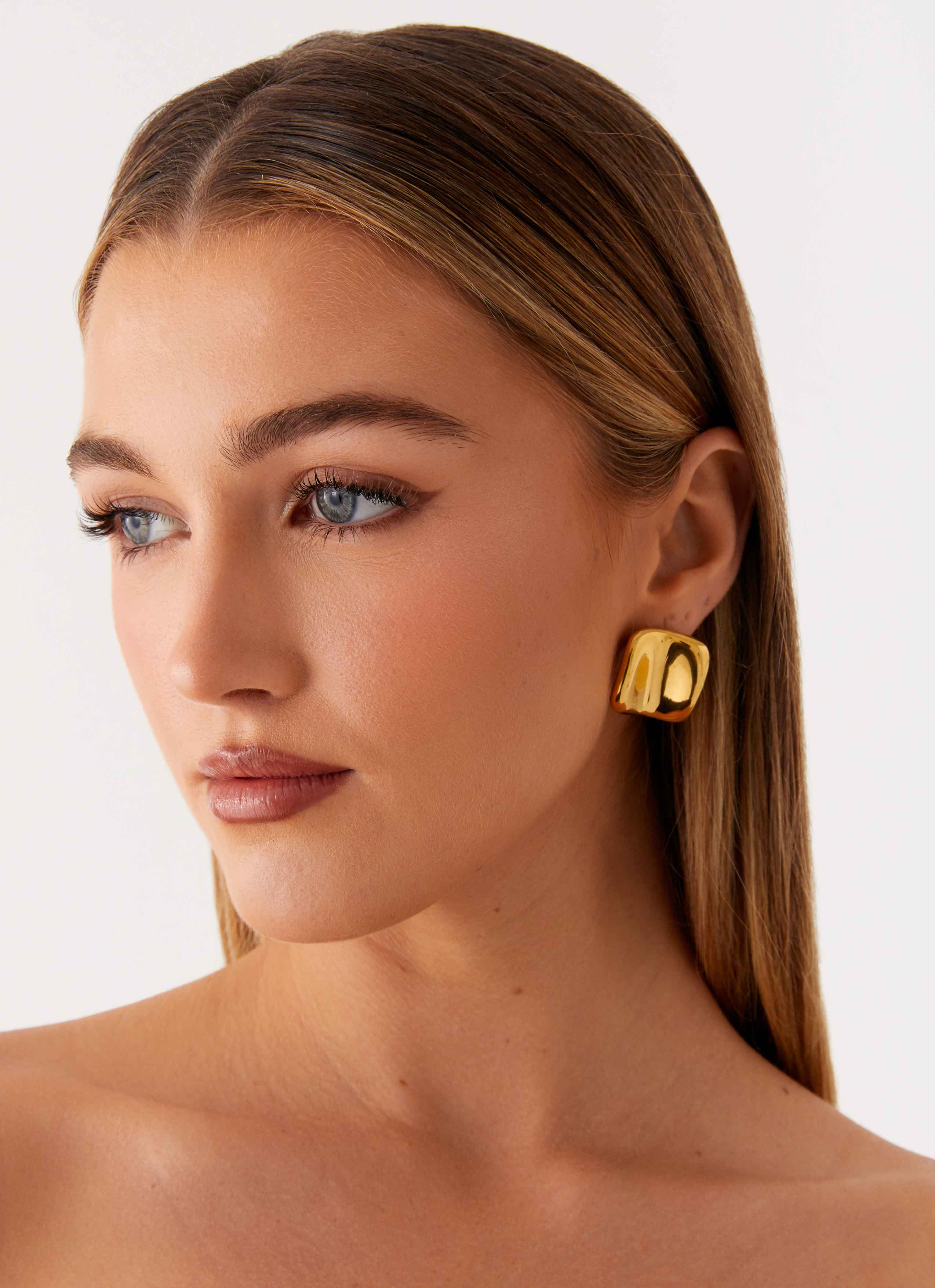 Define Earrings - Gold