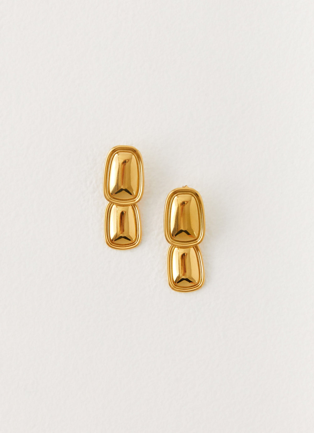 Doubled Up Earrings - Gold