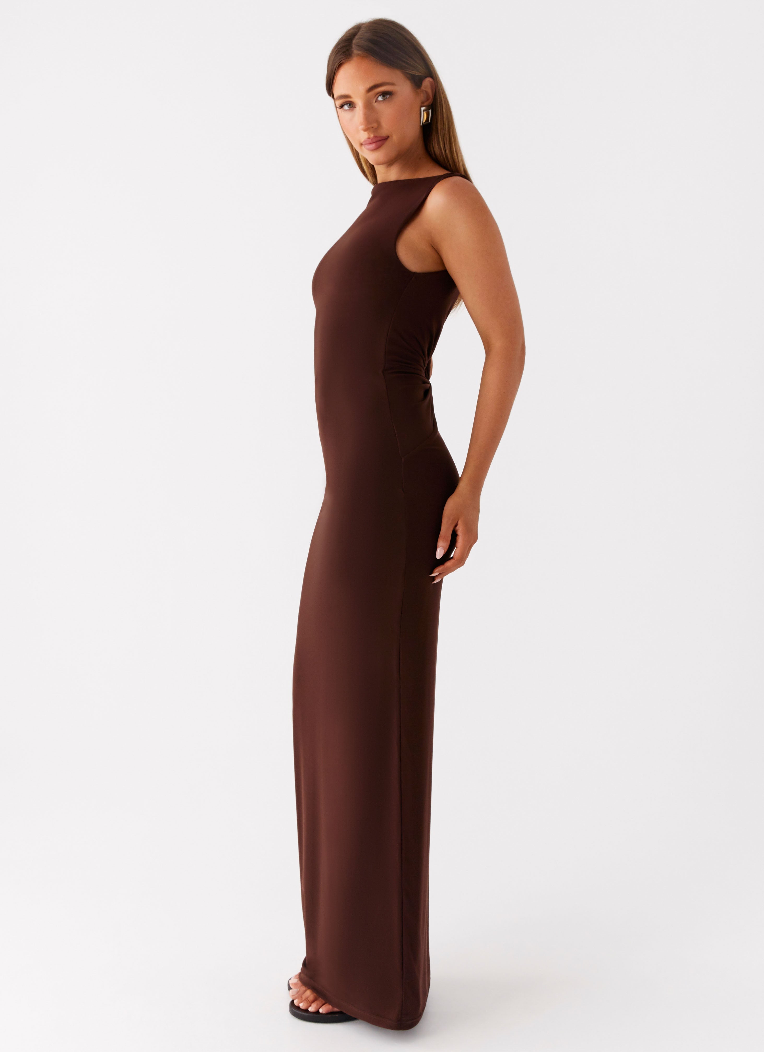 Earthbound Muse Maxi Dress - Chocolate