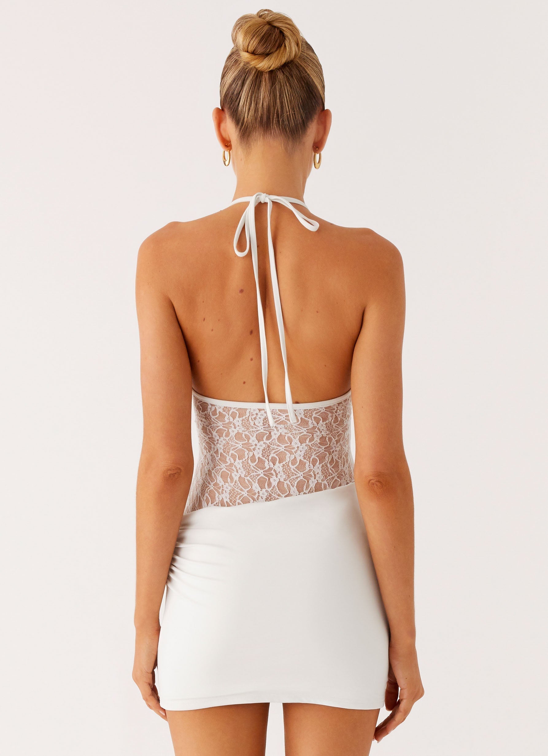 Enchant Lace Mini Dress - Ivory