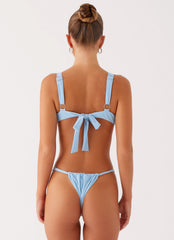 Gala Underwire Bikini Top - Sky Blue