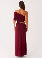 Gillian Maxi Dress - Maroon