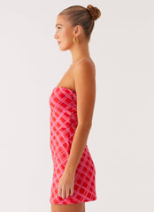 Hamilton Mini Dress - Pink Check