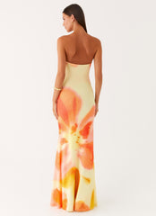 Iroha Strapless Maxi Dress - Mimosa Blossom