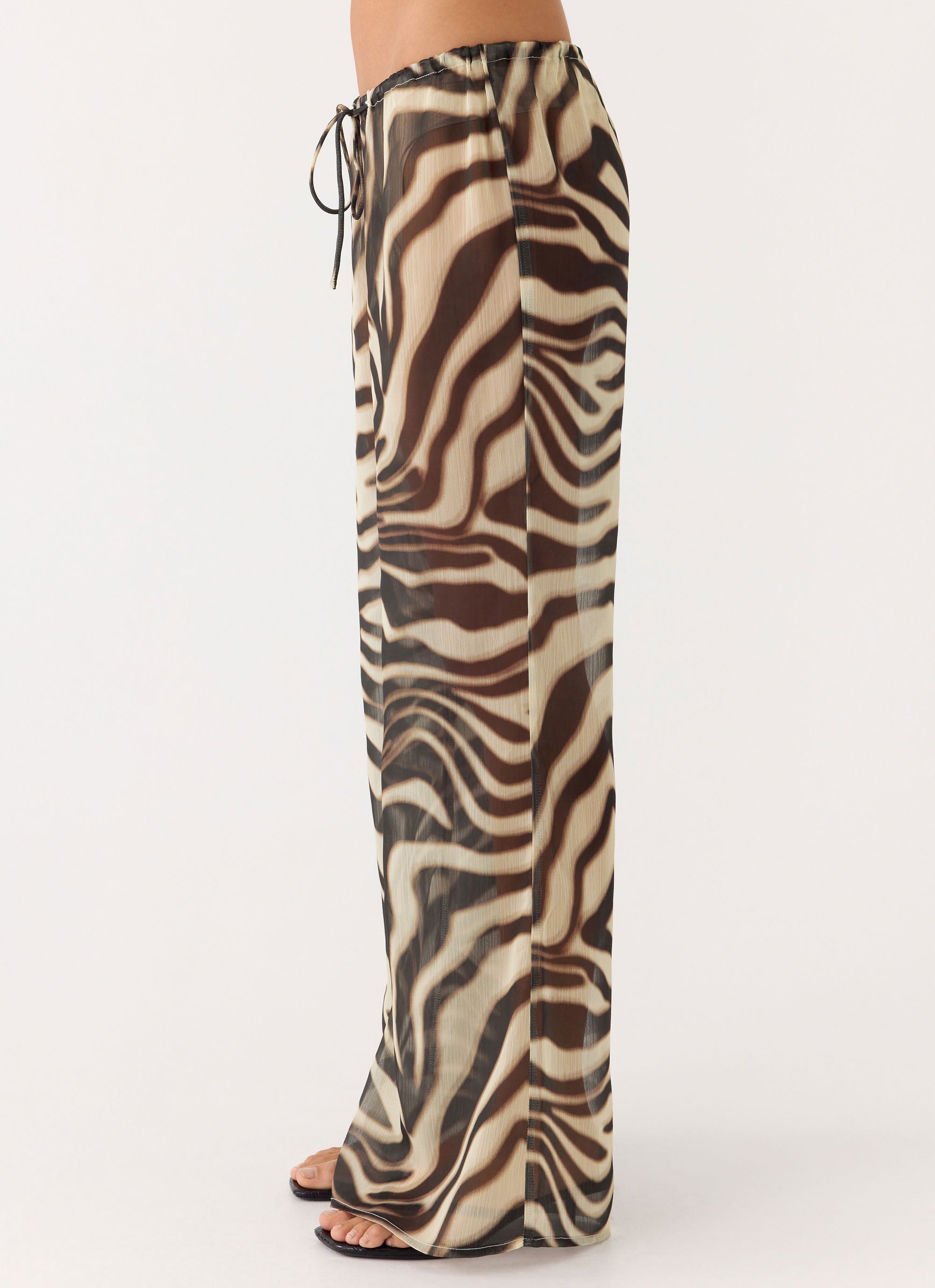 Jadia Flared Pants - Zebra