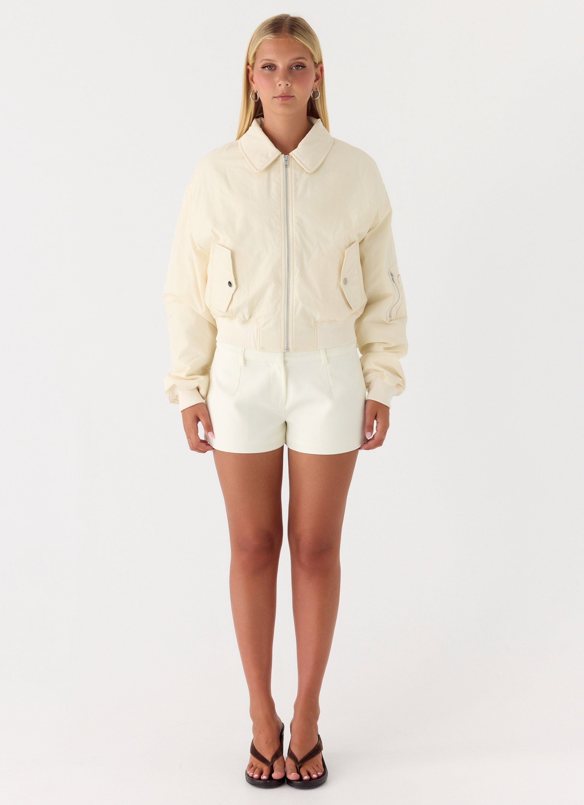 Jameson Bomber Jacket - Ivory