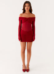 Jules Mini Dress - Raspberry
