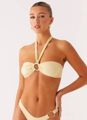 Kivara Bikini Top - Yellow