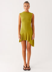 Lanai Mesh Mini Dress - Lime
