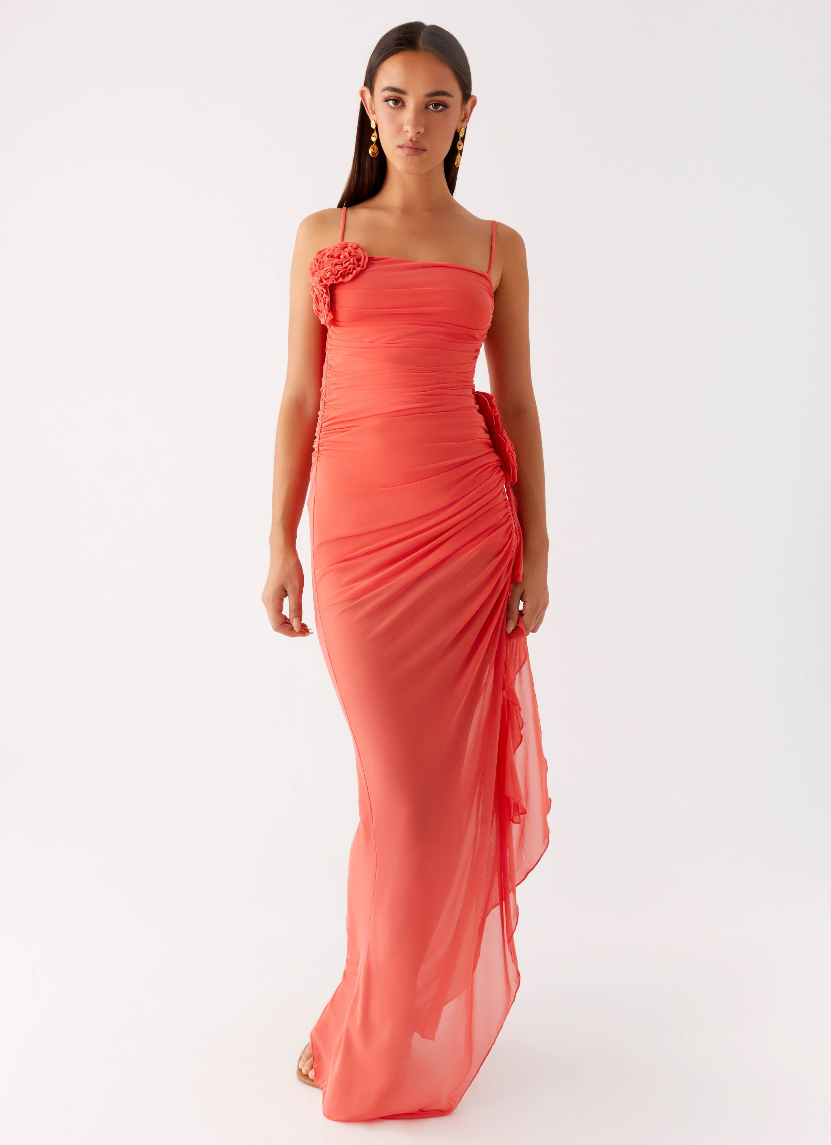 Louana Maxi Dress - Coral