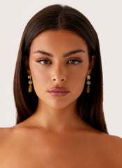Lozano Earrings - Lime