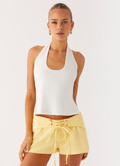 No Rush Top - White