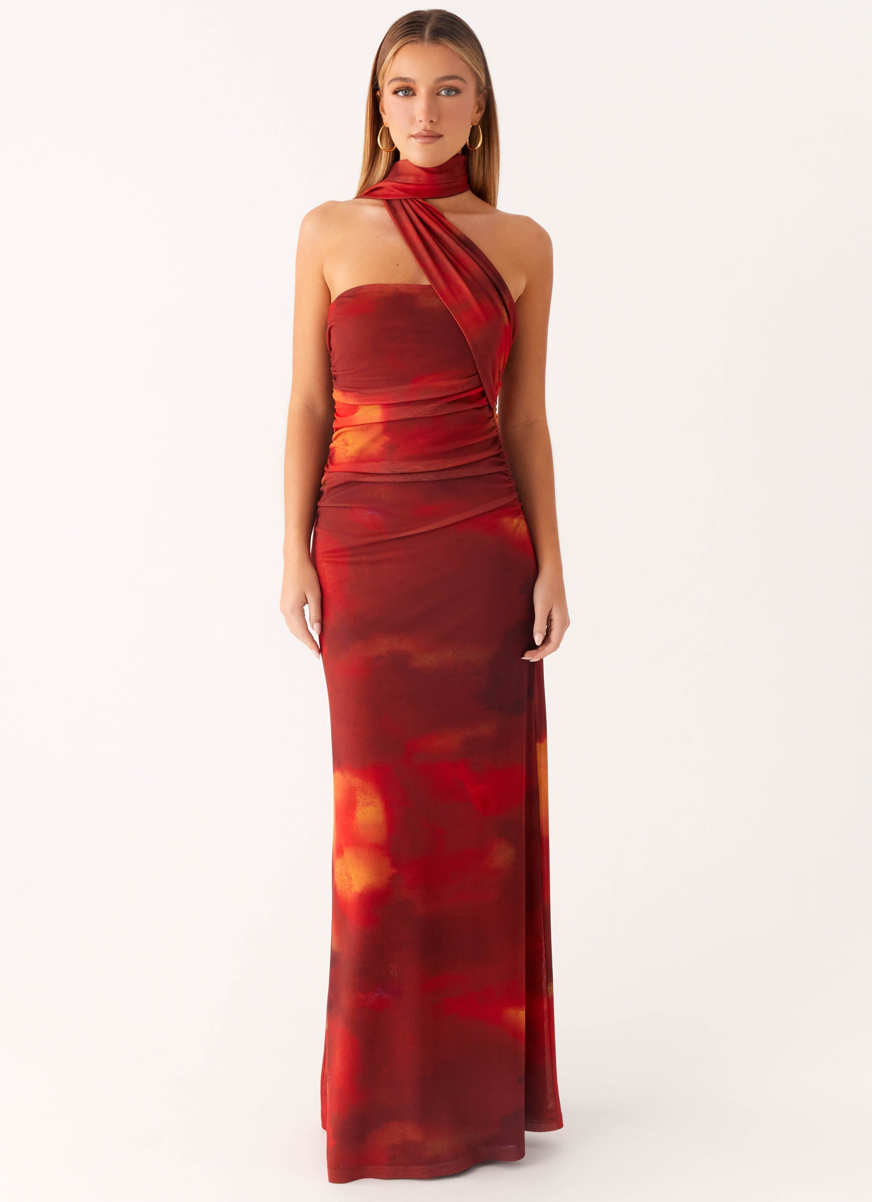 Songbird Maxi Dress - Scarlet Blur