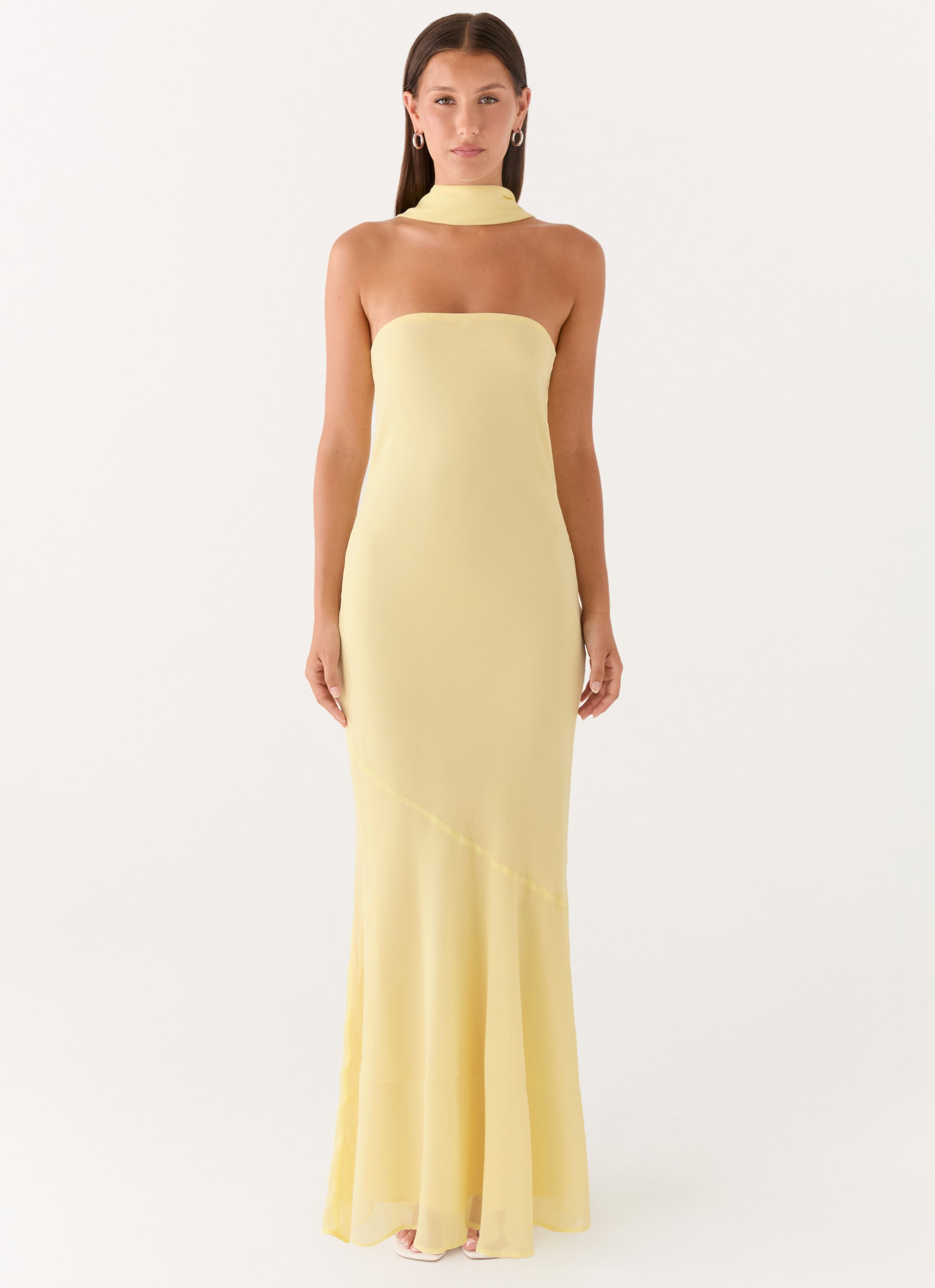 Under The Pagoda Maxi Dress - Yellow