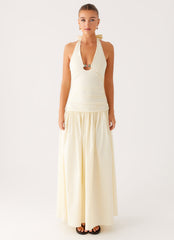 Val Maxi Dress - Lemon