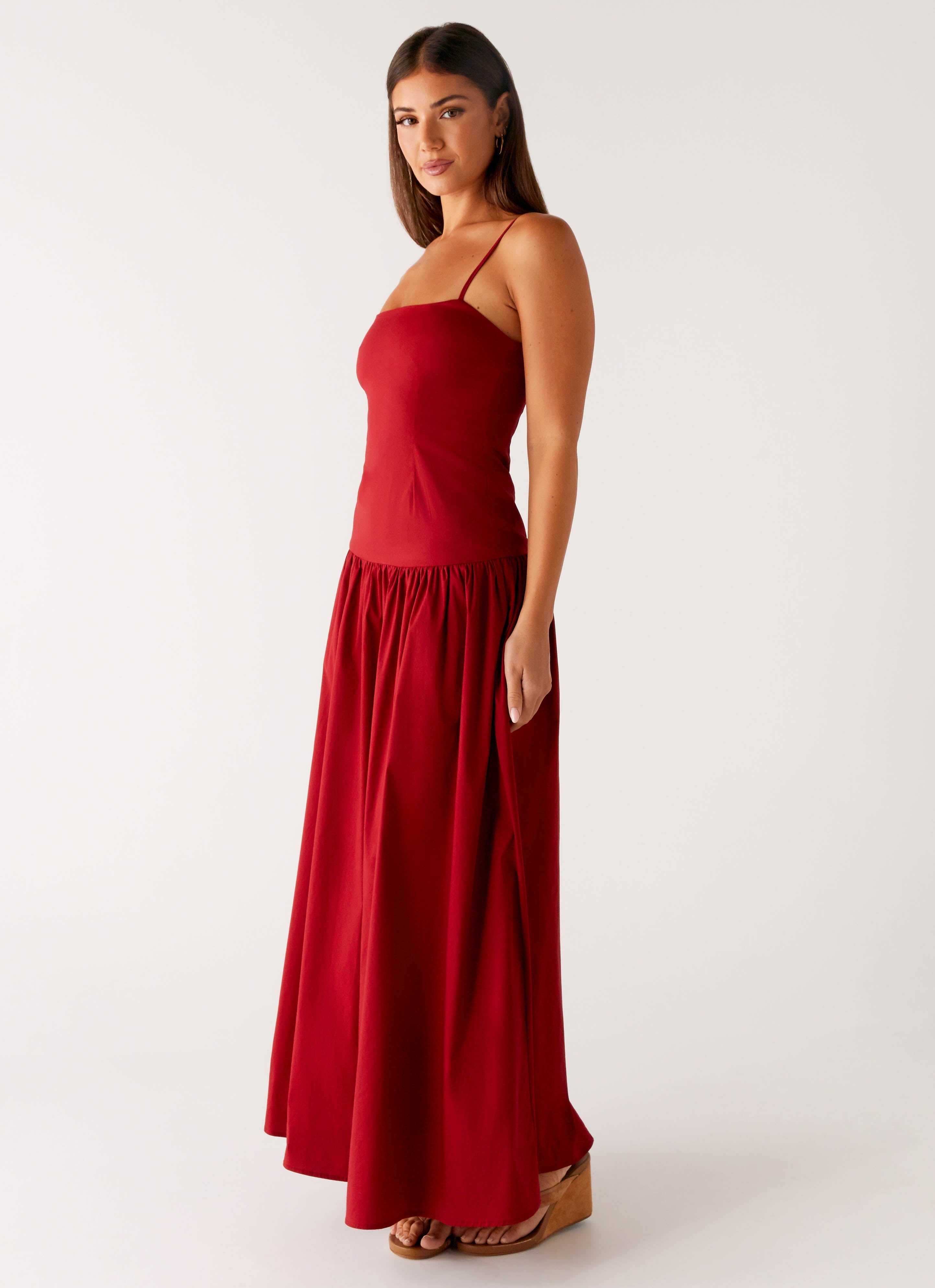 Vince Cami Maxi Dress - Deep Red